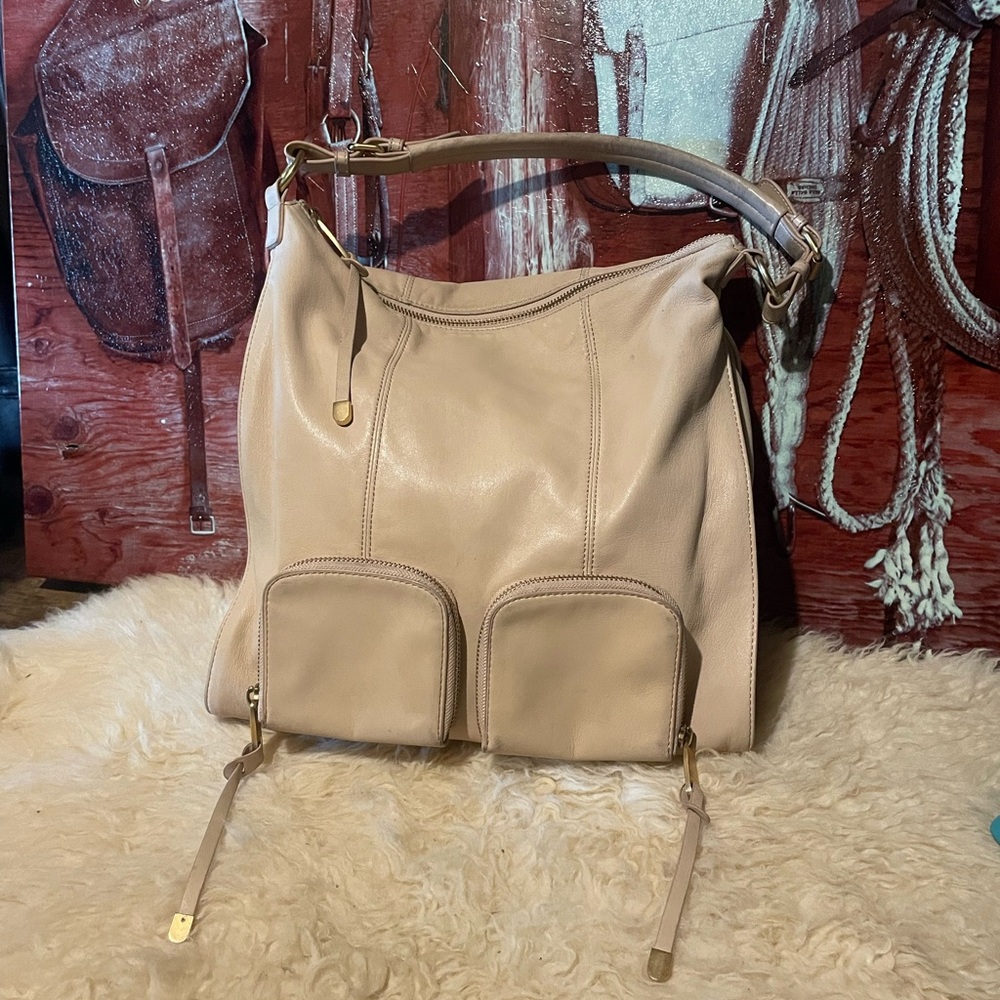 Badgley Mischka XXXL soft leather bag